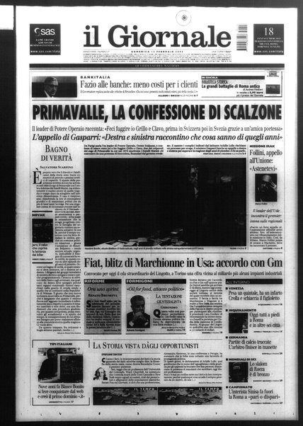 Il giornale : quotidiano del mattino